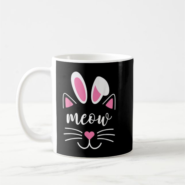 Meat Face Oster Day Bunny Ears Shirt Funny Ca Kaffeetasse (Links)