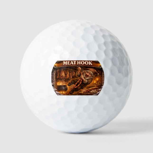 Meat Hook Icelandic Yule Lad Golfball (Vorderseite)
