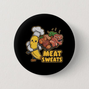 Meat Sweats Kawaii Banana Bbq Tee Button