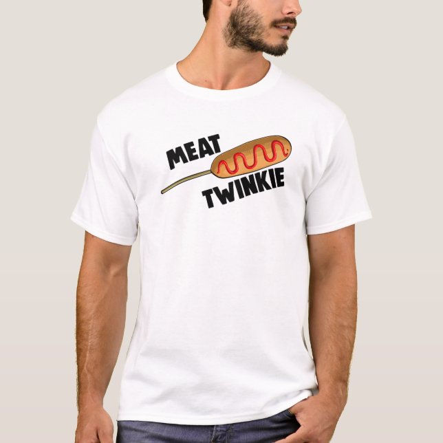 Meat Twinkie Mais Dog Mais Hunde Feinschmecker Män T-Shirt (Vorderseite)