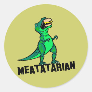 Meatatatarisch Runder Aufkleber