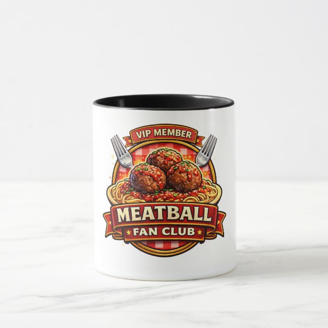 Meatball Fan Club VIP Member – Retro Italian Food  Tasse (Zentrum)