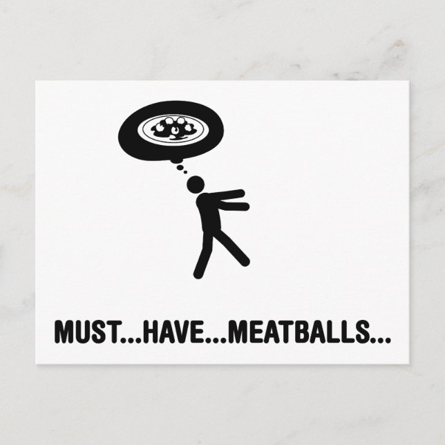 Meatball Lover Postkarte (Vorderseite)