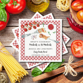 Meatballs Or No Meatballs Gender Reveal Party Serviette