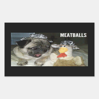 MEATBALLS RECHTECKIGER AUFKLEBER