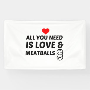 MEATBALLS UND LIEBE BANNER