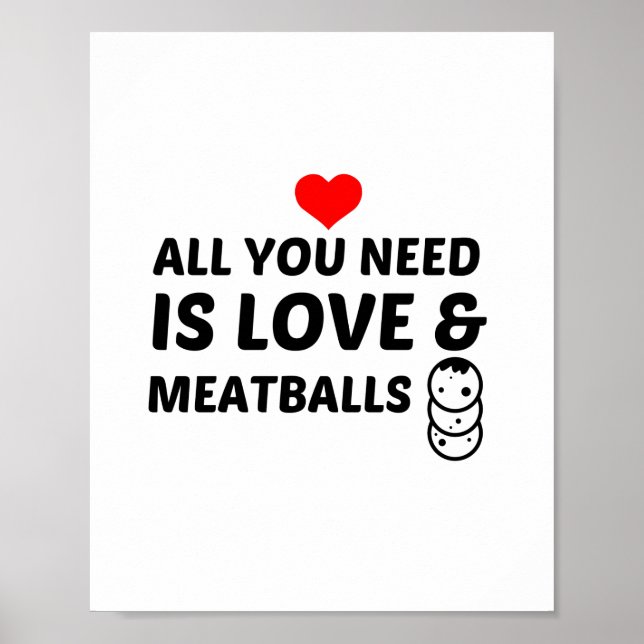 MEATBALLS UND LIEBE POSTER (Vorne)