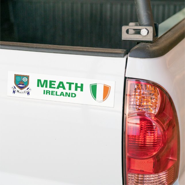 Meath Ireland Wappen und Irish Flag Autoaufkleber (Auf Lkw)