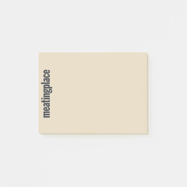Meatingplace Logo-Post-Itanmerkungen Post-it Klebezettel (Vorderseite)