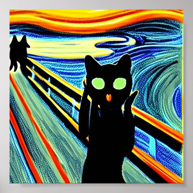 Meau! Katze! Poster (Vorne)