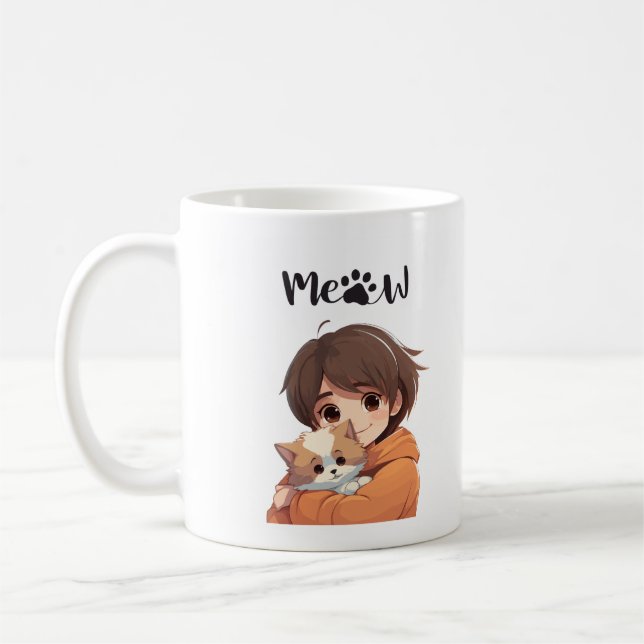 Meaw' Tasse für Cat Lovers (Links)