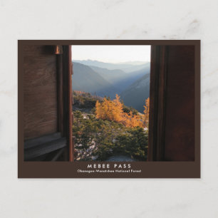 Mebee Pass Fire Lookout — Ein Herbstblick Postkarte