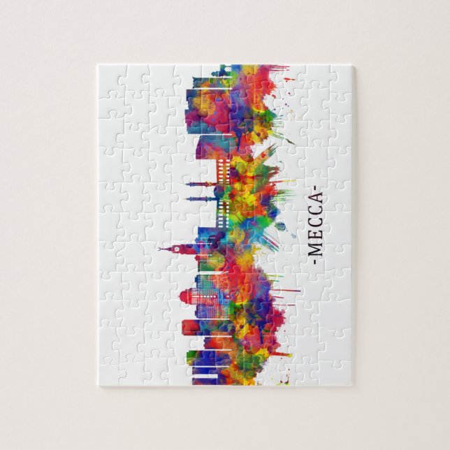 Mecca KSA Skyline Puzzle (Vertikal)