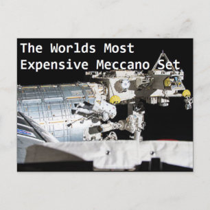 Meccano Postcard - Flat Earth Meme Postkarte