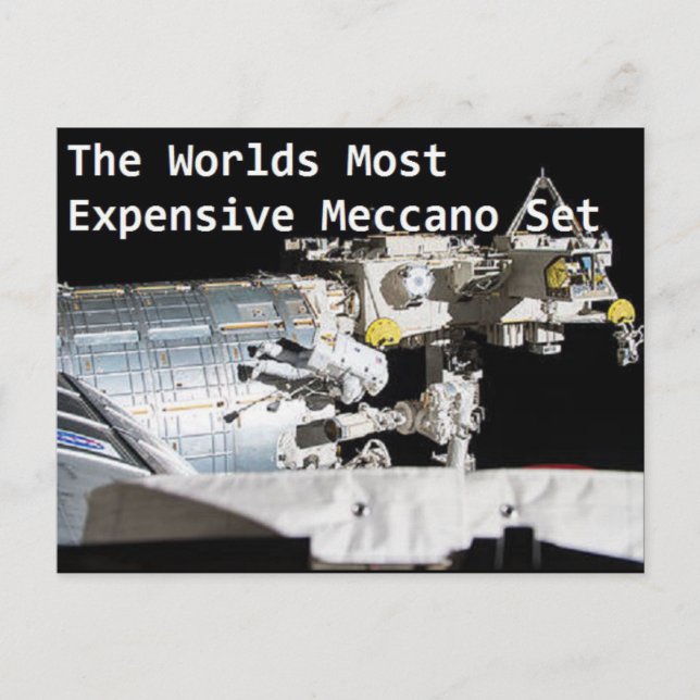 Meccano Postcard - Flat Earth Meme Postkarte (Vorderseite)