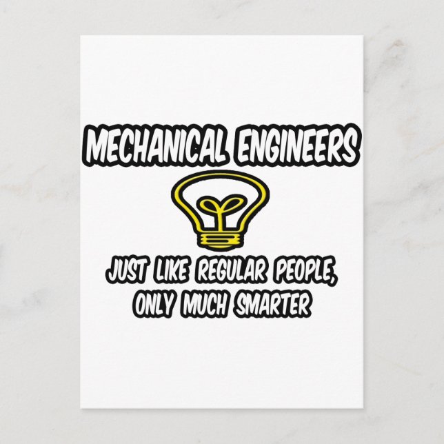 Mech Engineers... Regelmäßige Leute, nur schlauer Postkarte (Vorderseite)