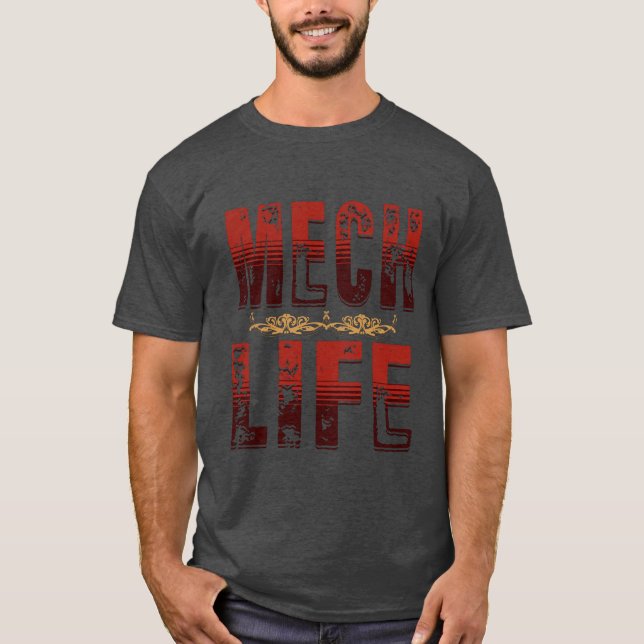 Mech Life, Schlacht-Tech-Shirt T-Shirt (Vorderseite)