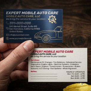 Mechani Service Auto-Reparatur & Auto-Klimaanlagen Visitenkarte