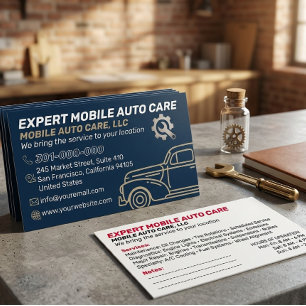 Mechani Service Auto-Reparatur & Auto-Klimaanlagen Visitenkarte