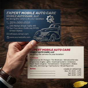Mechani Service Auto-Reparatur & Auto-Klimaanlagen Visitenkarte