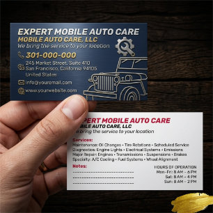 Mechani Service Auto-Reparatur & KFZ-Klimaanlagens Visitenkarte