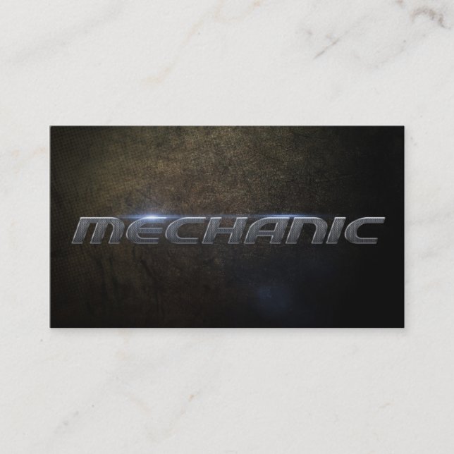 Mechanic Business card Visitenkarte (Vorderseite)