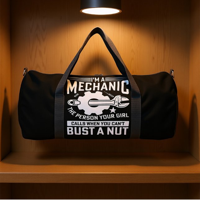 Mechanic Bust A Nut Duffle Bag (Von Creator hochgeladen)