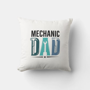Mechanic Dad Vintage Tool Typography Design_1 Kissen
