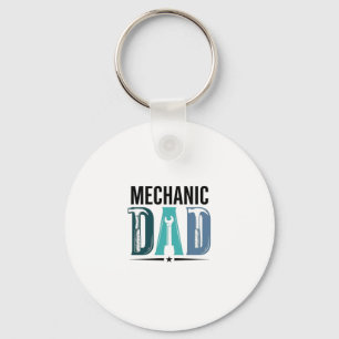 Mechanic Dad Vintage Tool Typography Design_1 Schlüsselanhänger