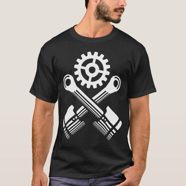 Mechanic engine pistons friend T-Shirt (Vorderseite)