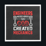 Mechanic Engineers Needed Heroes Serviette<br><div class="desc">Mechanic Engineers Needed Heroes</div>