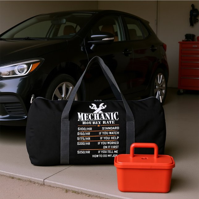 Mechanic Hourly Rate Chart Duffle Bag (Von Creator hochgeladen)