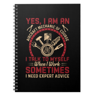 Mechanic I Am An Aircraft Mechanic Notizblock