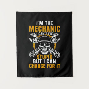 Mechanic I am The Mechanic I Can Not Fix Wandteppich