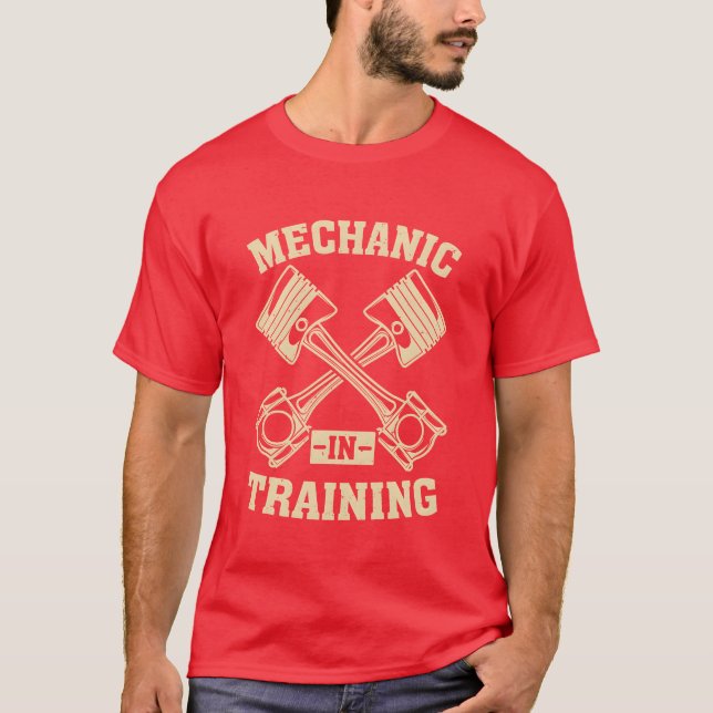 Mechanic Inraining Automobile Mechanic Car Mecha v T-Shirt (Vorderseite)