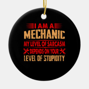 Mechanic Lovers   I Am A Mechanic Keramik Ornament