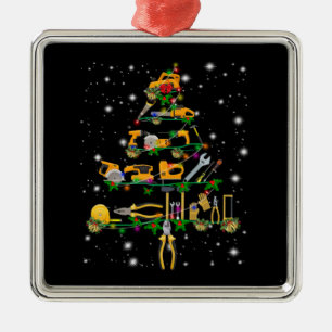 Mechanic Lovers   Mechanic Christmas Tree Ornament Aus Metall