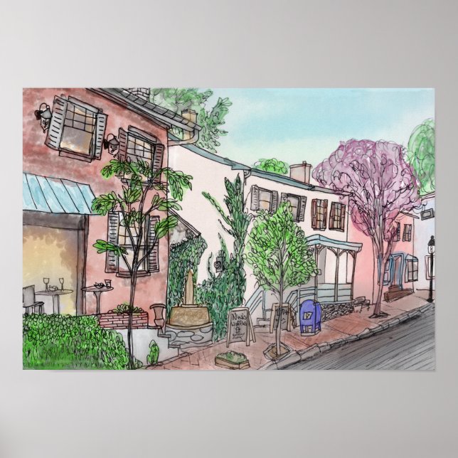 Mechanic Street, New Hope, PA Poster (Vorne)