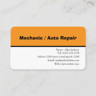 \Mechanical / Auto Repair Business card bearbeitba Visitenkarte