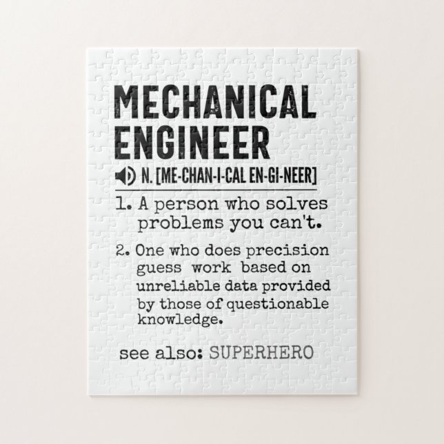 Mechanical Engineer Dictionary Definition Puzzle (Vertikal)
