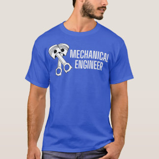 Mechanical Engineer Piston Wizard Graduation Skill T-Shirt