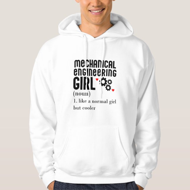 Mechanical Engineering Hoodie (Vorderseite)