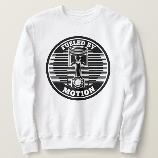 Mechanical Kinetic Piston Circular Mark Sweatshirt (Design vorne)