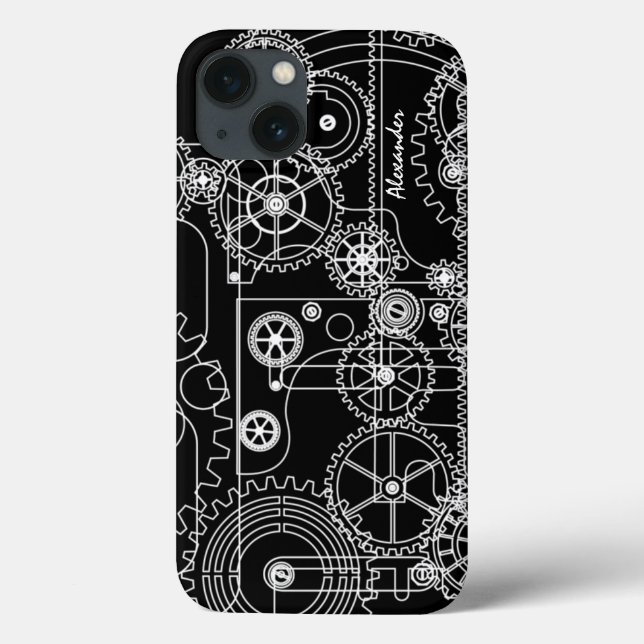 Mechanical Steam Punk Gears Case-Mate iPhone Hülle (Rückseite)