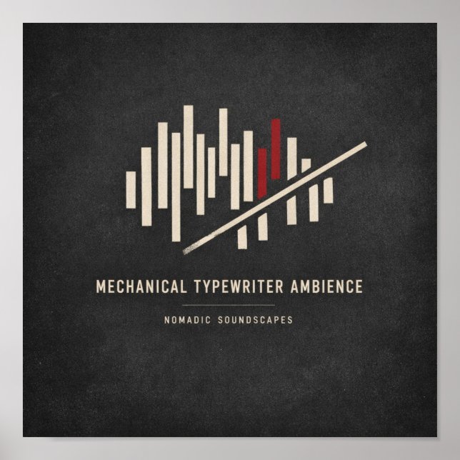 Mechanical Typewriter Ambience Album Cover Poster (Vorne)