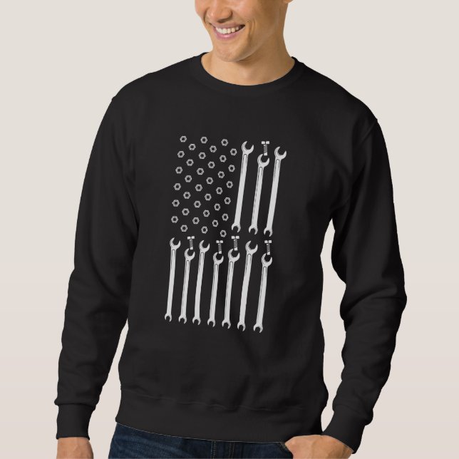 MECHANICS FLAG US FLAG Typ Proud Mechanik Sweatshirt (Vorderseite)