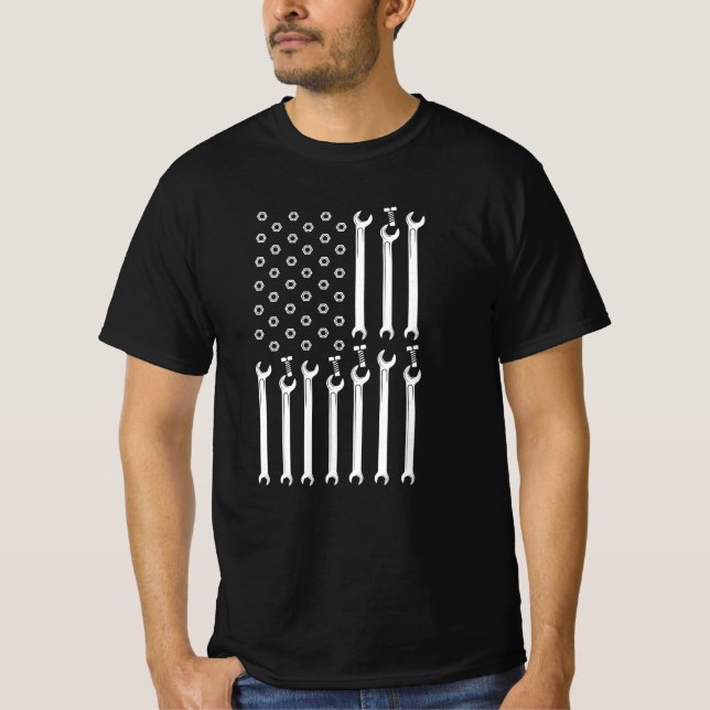 MECHANICS FLAG US FLAG Typ Proud Mechanik T-Shirt (Vorderseite)