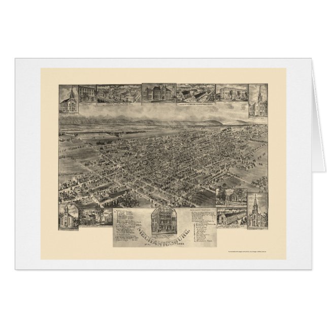 Mechanicsburg, panoramische Karte PAs - 1903 (Vorderseite (Horizontal))