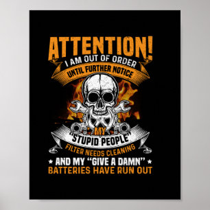 Mechanik   Achtung, die ich nicht habe Poster