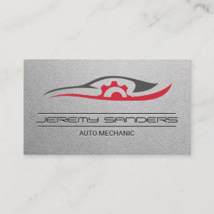 Mechanik   Auto-Reparatur-Logo Visitenkarte